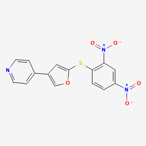 4-{5-[(2,4-Dinitrophenyl)sulfanyl]furan-3-yl}pyridine