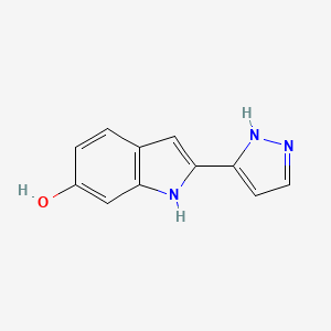 2-(1,2-Dihydro-3H-pyrazol-3-ylidene)-1,2-dihydro-6H-indol-6-one