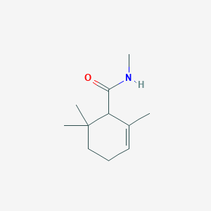 molecular formula C11H19NO B14213377 N,2,6,6-Tetramethylcyclohex-2-ene-1-carboxamide CAS No. 807631-60-3