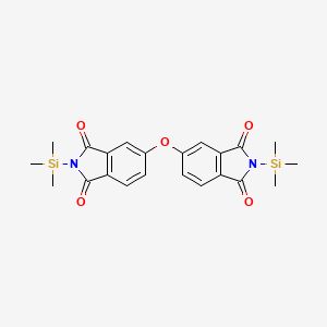 molecular formula C22H24N2O5Si2 B14213398 1H-Isoindole-1,3(2H)-dione, 5,5'-oxybis[2-(trimethylsilyl)- CAS No. 587023-72-1