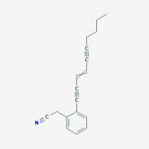 molecular formula C18H17N B14213403 [2-(Dec-3-ene-1,5-diyn-1-yl)phenyl]acetonitrile CAS No. 823227-97-0