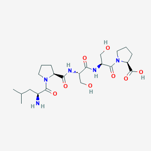 molecular formula C22H37N5O8 B14213405 L-Leucyl-L-prolyl-L-seryl-L-seryl-L-proline CAS No. 832731-19-8