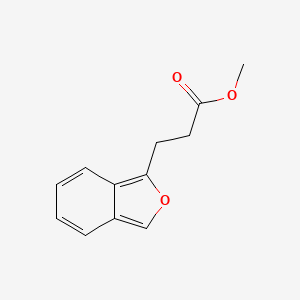 molecular formula C12H12O3 B14213410 Methyl 3-(2-benzofuran-1-yl)propanoate CAS No. 546084-15-5