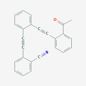 2-({2-[(2-Acetylphenyl)ethynyl]phenyl}ethynyl)benzonitrile