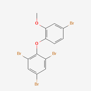 molecular formula C13H8Br4O2 B14213424 1,3,5-Tribromo-2-(4-bromo-2-methoxyphenoxy)benzene CAS No. 753012-25-8