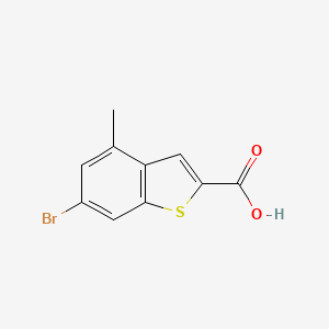 molecular formula C10H7BrO2S B14213453 Benzo[b]thiophene-2-carboxylic acid, 6-bromo-4-methyl- CAS No. 826995-50-0