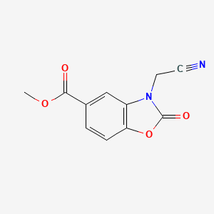 B1421346 Methyl 3-(cyanomethyl)-2-oxo-2,3-dihydro-1,3-benzoxazole-5-carboxylate CAS No. 1211502-70-3