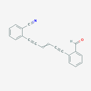 2-[6-(2-Formylphenyl)hex-3-ene-1,5-diyn-1-yl]benzonitrile