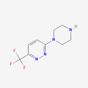 molecular formula C9H11F3N4 B1421347 3-(哌嗪-1-基)-6-(三氟甲基)哒嗪 CAS No. 845618-11-3