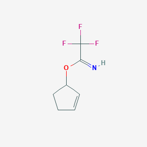 Cyclopent-2-en-1-yl 2,2,2-trifluoroethanimidate