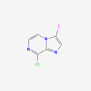 molecular formula C6H3ClIN3 B1421350 8-氯-3-碘咪唑并[1,2-A]哒嗪 CAS No. 1049677-32-8