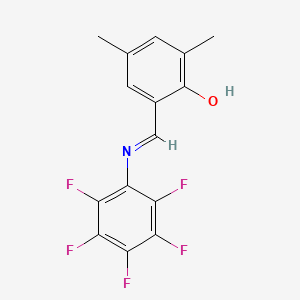 molecular formula C15H10F5NO B14213506 2,4-Dimethyl-6-[(pentafluoroanilino)methylidene]cyclohexa-2,4-dien-1-one CAS No. 831243-05-1