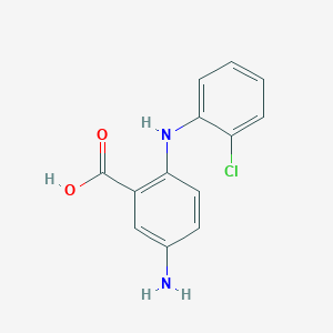 5-Amino-2-(2-chloroanilino)benzoic acid