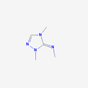 molecular formula C5H10N4 B14213519 (3Z)-N,2,4-Trimethyl-2,4-dihydro-3H-1,2,4-triazol-3-imine CAS No. 805180-59-0