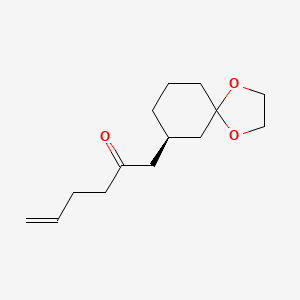 1-[(7R)-1,4-dioxaspiro[4.5]decan-7-yl]hex-5-en-2-one