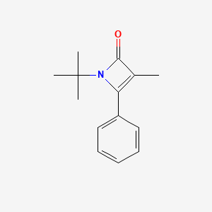 molecular formula C14H17NO B14213540 1-tert-Butyl-3-methyl-4-phenylazet-2(1H)-one CAS No. 827613-86-5