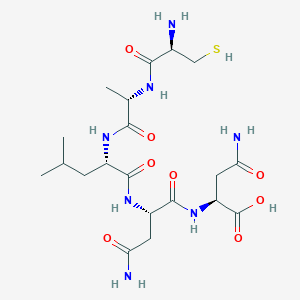 molecular formula C20H35N7O8S B14213580 L-Asparagine, L-cysteinyl-L-alanyl-L-leucyl-L-asparaginyl- CAS No. 755025-72-0