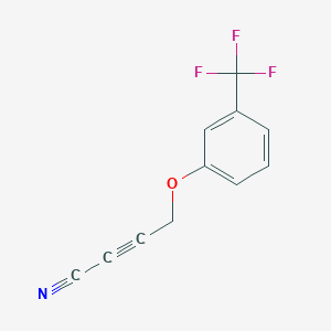 4-[3-(Trifluoromethyl)phenoxy]but-2-ynenitrile