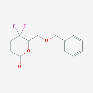 2H-Pyran-2-one, 5,5-difluoro-5,6-dihydro-6-[(phenylmethoxy)methyl]-