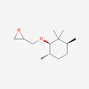 molecular formula C13H24O2 B14213622 2-({[(1R,3S,6S)-2,2,3,6-Tetramethylcyclohexyl]oxy}methyl)oxirane CAS No. 825637-03-4