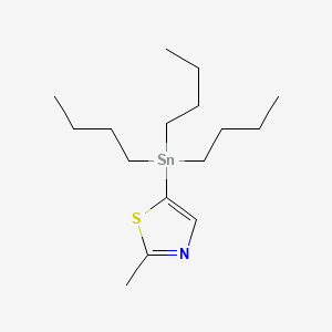 B1421363 2-Methyl-5-(tributylstannyl)thiazole CAS No. 223418-75-5