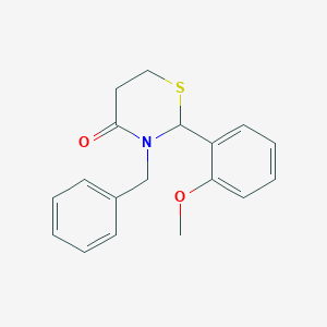 3-Benzyl-2-(2-methoxyphenyl)-1,3-thiazinan-4-one