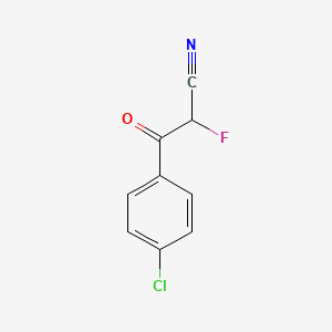 B1421365 3-(4-Chlorophenyl)-2-fluoro-3-oxopropanenitrile CAS No. 1263063-13-3