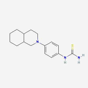 molecular formula C16H23N3S B14213656 Thiourea, [4-(octahydro-2(1H)-isoquinolinyl)phenyl]- CAS No. 832098-95-0