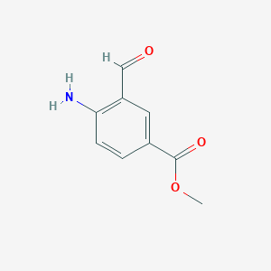molecular formula C9H9NO3 B1421368 4-氨基-3-甲酰基苯甲酸甲酯 CAS No. 841296-15-9
