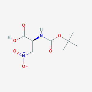 molecular formula C8H14N2O6 B14213687 N-(tert-Butoxycarbonyl)-3-nitro-L-alanine CAS No. 824956-49-2