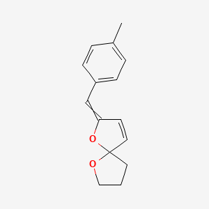 2-[(4-Methylphenyl)methylidene]-1,6-dioxaspiro[4.4]non-3-ene