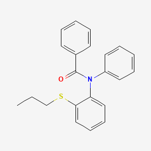 molecular formula C22H21NOS B14213700 N-Phenyl-N-[2-(propylsulfanyl)phenyl]benzamide CAS No. 823801-90-7