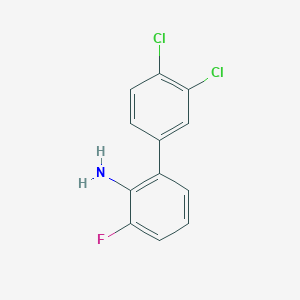 molecular formula C12H8Cl2FN B14213722 2-(3,4-Dichlorophenyl)-6-fluoroaniline CAS No. 581809-35-0