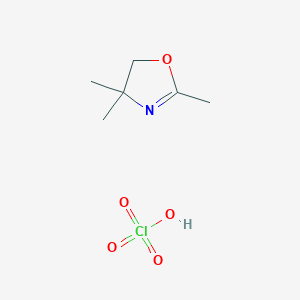 molecular formula C6H12ClNO5 B14213743 Oxazole, 4,5-dihydro-2,4,4-trimethyl-, perchlorate CAS No. 823785-29-1