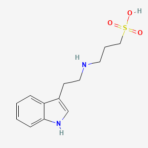 molecular formula C13H18N2O3S B14213765 3-[2-(1H-indol-3-yl)ethylamino]propane-1-sulfonic acid CAS No. 720699-35-4