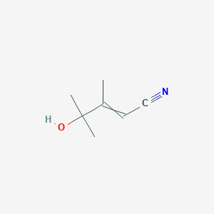 4-Hydroxy-3,4-dimethylpent-2-enenitrile