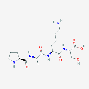 molecular formula C17H31N5O6 B14213791 L-Prolyl-L-alanyl-L-lysyl-L-serine CAS No. 798540-62-2