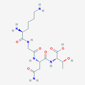 molecular formula C16H30N6O7 B14213811 L-Lysylglycyl-L-asparaginyl-L-threonine CAS No. 824404-56-0