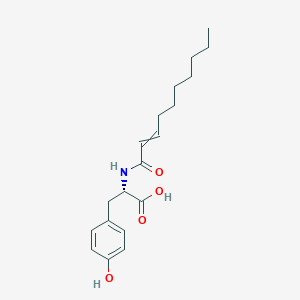 molecular formula C19H27NO4 B14213817 N-Dec-2-enoyl-L-tyrosine CAS No. 825637-82-9