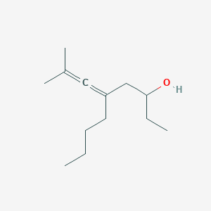 molecular formula C13H24O B14213848 5-(2-Methylprop-1-EN-1-ylidene)nonan-3-OL CAS No. 821782-54-1