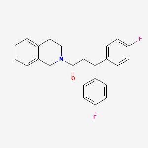 1-(3,4-Dihydroisoquinolin-2(1H)-yl)-3,3-bis(4-fluorophenyl)propan-1-one