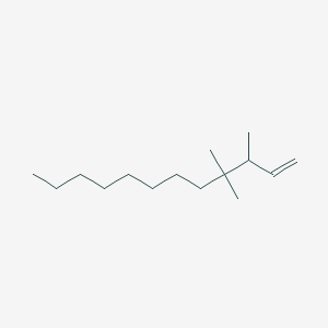 molecular formula C15H30 B14213877 3,4,4-Trimethyldodec-1-ene CAS No. 824391-96-0