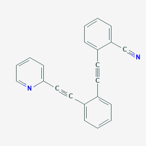 2-({2-[(Pyridin-2-yl)ethynyl]phenyl}ethynyl)benzonitrile