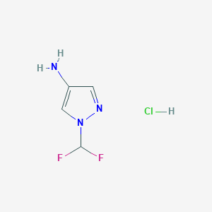 B1421393 1-(difluoromethyl)-1H-pyrazol-4-amine hydrochloride CAS No. 1221726-31-3
