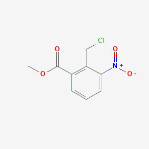 molecular formula C9H8ClNO4 B1421398 甲基2-(氯甲基)-3-硝基苯甲酸酯 CAS No. 1218910-61-2