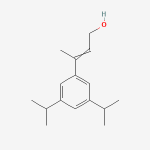 molecular formula C16H24O B14214020 3-[3,5-Di(propan-2-yl)phenyl]but-2-en-1-ol CAS No. 823215-17-4