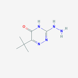 6-tert-butyl-3-hydrazinyl-1,2,4-triazin-5(4H)-one