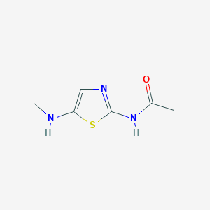 molecular formula C6H9N3OS B14214078 N-[5-(Methylamino)-1,3-thiazol-2-yl]acetamide CAS No. 828920-49-6