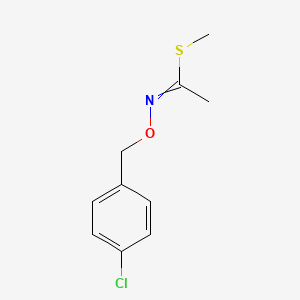 methyl N-[(4-chlorophenyl)methoxy]ethanimidothioate