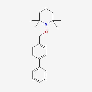 molecular formula C22H29NO B14214111 1-[([1,1'-Biphenyl]-4-yl)methoxy]-2,2,6,6-tetramethylpiperidine CAS No. 823179-61-9